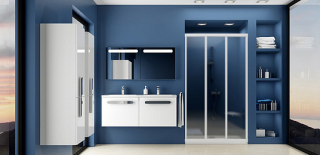 Душевая дверь Ravak Supernova ASDP3-110 00VD0102ZG Grape профиль белый